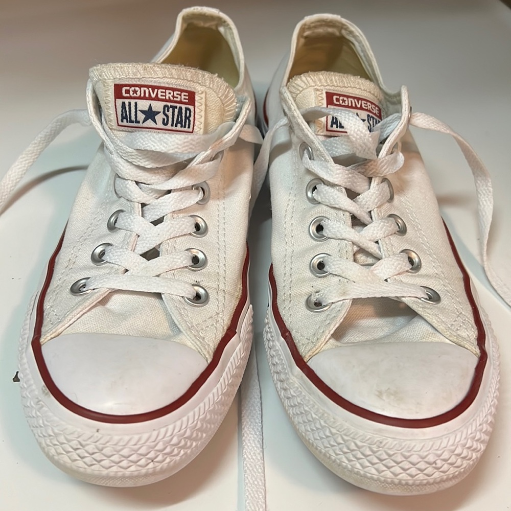 White converse all star womens 8.5 mens 6.5